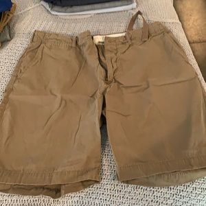 Men’s j crew khaki shorts with drawstring size 38